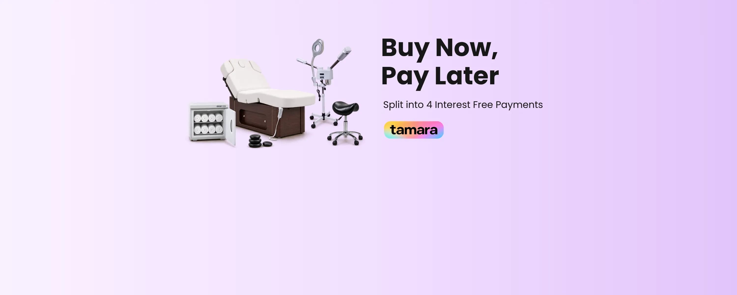 Featured promotion: buy now spa store