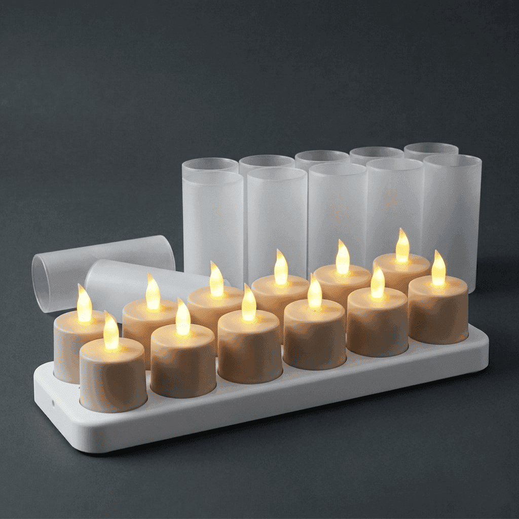 Candle, vases & lantern