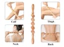 Wooden Cubed Roller Stick Massager – Deep Tissue & Lymphatic Tool-1