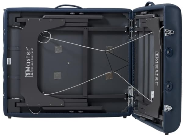 MCR S31"– Montclair Pro 31" Portable Massage Table, 72" Length, 3" Multi-Layer Memory Foam, Royal Blue PU, Adjustable 24–34" Height, Lightweight Wood Frame thumb 2