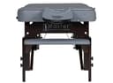 Master Montour S28 & S30 Portable Massage Table – 28"/30" Width, 3" Memory Foam, Dove Grey PU, Adjustable Height-3
