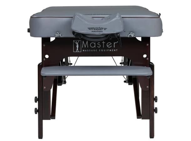 Montour MTR S28 & S30 Portable Massage Table – 28"/30" Width, 3" Memory Foam, Dove Grey PU, Adjustable Height thumb 3
