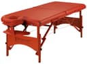Master Fairlane 25 Portable Massage Table 25" – Premium Wood, Waterproof PU Leather, Auto-Lock Legs, 2" Foam, Adjustable Height, Cinnamon, 72"x25"-0