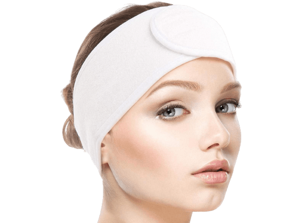Cotton Spa Headband – Soft Adjustable Hair Wrap