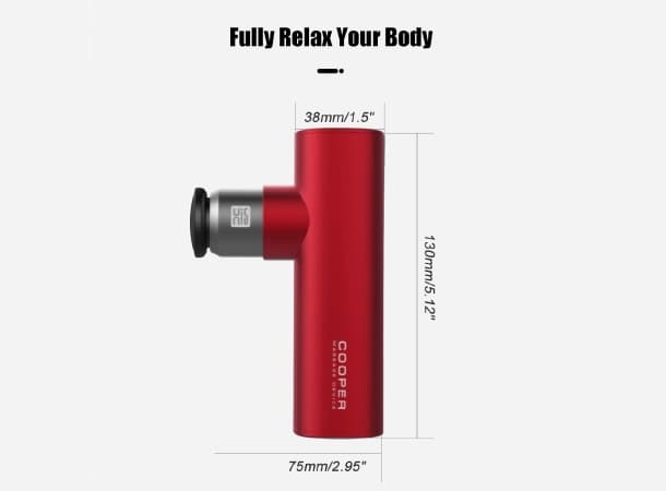 Hi5 Cooper Super Mini Vibration Handheld Massage Gun – 4 Head Massage Gun thumb 3