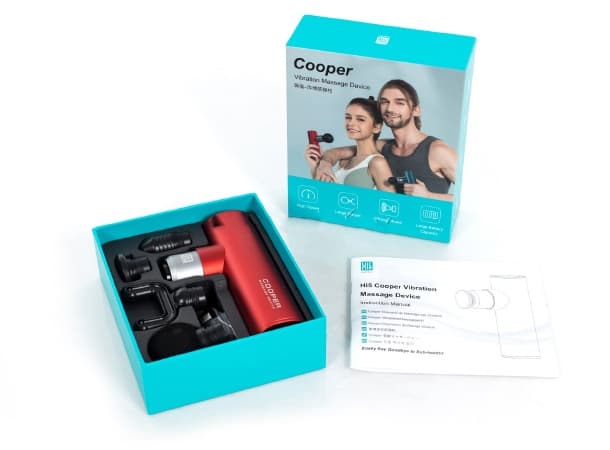 Hi5 Cooper Super Mini Vibration Handheld Massage Gun – 4 Head Massage Gun thumb 4