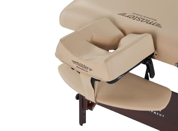 DLY S30" Portable Massage Table – 72" x 30", 3" Memory Foam Cushion, Adjustable 24–34" Height, Beige PU, 750 lbs Capacity, Professional Therapist Table thumb 2