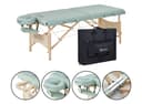 Master Paradise S28" Portable Massage Table – 28"x72", Auto-Lock Legs, 2.5" Multi-Layer Foam, Adjustable Height 23.5"-33", Lightweight 32 lbs, Includes Face Cradle & Armrests-1