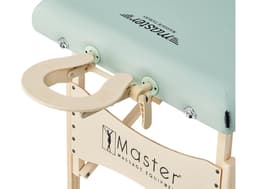 Master Paradise S28" Portable Massage Table – 28"x72", Auto-Lock Legs, 2.5" Multi-Layer Foam, Adjustable Height 23.5"-33", Lightweight 32 lbs, Includes Face Cradle & Armrests-2