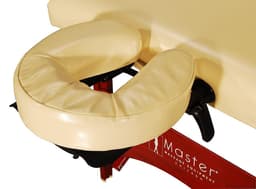 CBV 28" Caribbean Vista Portable Massage Table – 28"x72", Memory Foam Cushion, Adjustable Height 23"-33", Oil & Waterproof PU, Mahogany Legs, Includes Face Cradle & Armrest-2