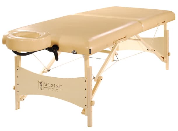 Balboa BBU 30" Portable Massage & Exercise Table – 75" Length, 1.6" Multi-Layer Foam, Adjustable 24–34" Height, Beige PU, Auto-Lock Legs, Face Cradle & Armrest thumb 0