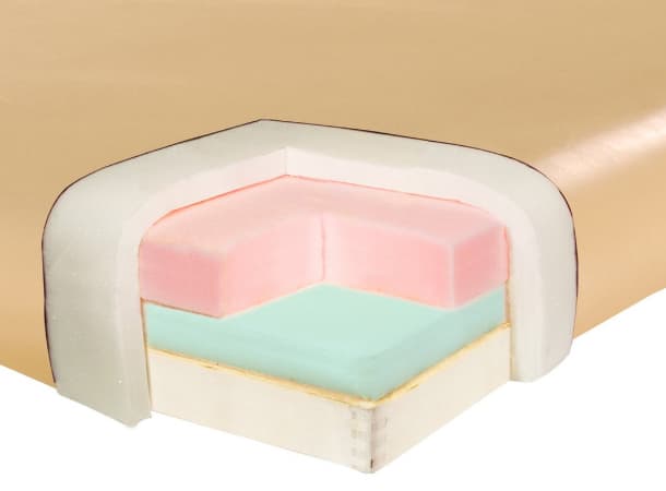 Balboa BBU 30" Portable Massage & Exercise Table – 75" Length, 1.6" Multi-Layer Foam, Adjustable 24–34" Height, Beige PU, Auto-Lock Legs, Face Cradle & Armrest thumb 2