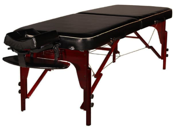 MTR S30" Portable Massage Table – 72" x 30", 2.5" Memory Foam Cushion, Shiatsu-Ready Flat Lay, Adjustable 24–34" Height, Chocolate Italia PU, 750 lbs Capacity