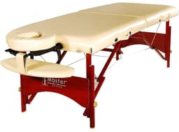CBV 28" Caribbean Vista Portable Massage Table – 28"x72", Memory Foam Cushion, Adjustable Height 23"-33", Oil & Waterproof PU, Mahogany Legs, Includes Face Cradle & Armrest-0