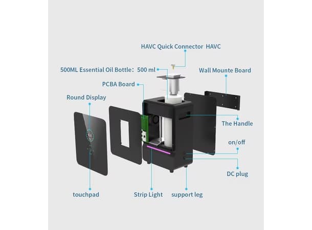 500ml High-Capacity Essential Oil Diffuser thumb 2