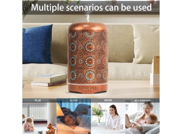 250ml Bronze Metal Ultrasonic Aroma Diffuser thumb 2