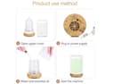 100ml Ultrasonic Ceramic Electric Diffuser – Quiet Aroma Humidifier for Spas, Hotels, Offices & Homes-2