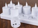 Rechargeable Tea Light Candles with Remote – 72H Battery Life, Set of 12-1