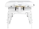 MCR S31" White – Montclair Pro 31" Extra Wide Portable Massage Table, 72" Length, 3" Multi-Layer Memory Foam, Snow White PU, Adjustable 24–34" Height, Lightweight Wood Frame-3