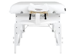 MCR S31" White – Montclair Pro 31" Extra Wide Portable Massage Table, 72" Length, 3" Multi-Layer Memory Foam, Snow White PU, Adjustable 24–34" Height, Lightweight Wood Frame-3