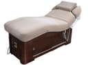 Electric Heating Massage Bed Curve Design with 2 Motor Adjustment – PU Leather Spa Table, Integrated Heating, Storage & USB, 195x83cm, 300kg Capacity-0