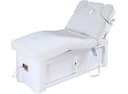 Electric Heated Massage Bed with Storage Cabinet – Adjustable Therapy Spa Bed, Microfiber Leather, 200cm Length, LED & Heating System-0