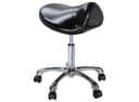 Hydraulic Ergonomic Saddle Stool with Chrome Base-0