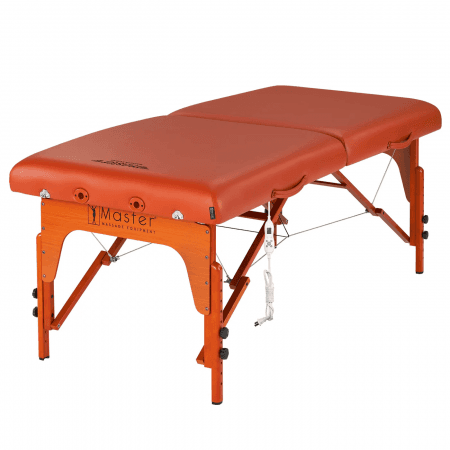 SANTANA™ 31" Portable Table – STT S31", Adjustable Therma-Top Heating, Shiatsu Cables, Reiki Panels, Mountain Red, 72"x31" thumb 1
