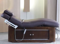Electric Heating Massage Bed with 2 Motor – PU Leather Spa Table, 195x83cm, 300kg Capacity, Storage & USB Ports-2