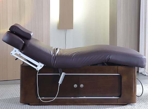 Electric Heating Massage Bed with 2 Motor – PU Leather Spa Table, 195x83cm, 300kg Capacity, Storage & USB Ports thumb 2