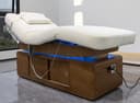 Premium 4-Motor Electric Massage Bed – Adjustable Height & Heating, Gray PU Leather Spa Table, 196x80cm, 300kg Capacity-1