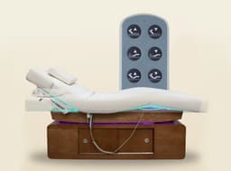 Premium 4-Motor Electric Massage Bed – Adjustable Height & Heating, Gray PU Leather Spa Table, 196x80cm, 300kg Capacity-3