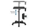 Spa Salon Rolling Tray Cart – Aluminum, Adjustable Height-1