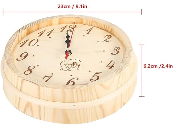 Wooden Sauna Clock thumb 1