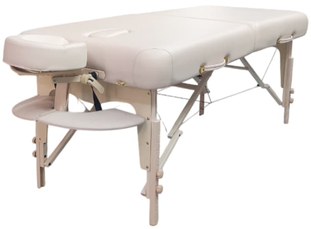 PLL1 S30 Luban Landmark – 30" Portable Massage Table with Face Hole, 4" Multi-Layer Foam, Adjustable Height, Black PU, 551 lbs Capacity