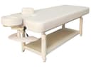 Archer Luxury Massage Therapy Spa Bed – Flat Design with Face Hole, Adjustable Height & Storage Shelf-0