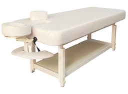 Archer Luxury Massage Therapy Spa Bed – Flat Design with Face Hole, Adjustable Height & Storage Shelf-0