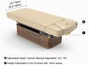 Luxury Multi-Functional Motorized Spa Table – Adjustable Back & Leg, Solid Wood Base, Built-In Storage, PU Cushion, 196cm-4