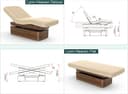 Luxury Multi-Functional Motorized Spa Table – Adjustable Back & Leg, Solid Wood Base, Built-In Storage, PU Cushion, 196cm-2