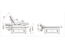 Premium Electric Spa Table – Adjustable Back, Leg & Height, Steel Frame with Wood Cabinet, 203cm, 7.5cm Cushion-3