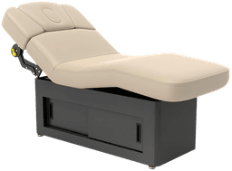 Premium Electric Spa Table – Adjustable Back, Leg & Height, Steel Frame with Wood Cabinet, 203cm, 7.5cm Cushion-0