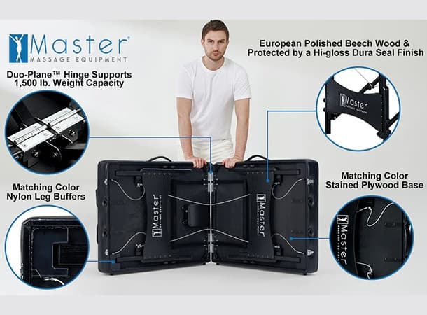 Monaco Airwave Full-Body Stretching Massage Table with Airbags - AWS S30 thumb 3