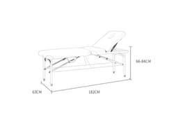 Portable 3-Section Aluminum Massage Table - Lightweight Folding Spa Bed for Professionals-4