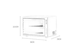 Ozone UV High-Temperature Sterilizer 3-in-1 – 18L Electric Countertop Cabinet for Beauty Salons-6