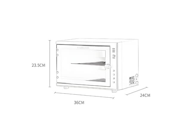 Ozone UV High-Temperature Sterilizer 3-in-1 – 18L Electric Countertop Cabinet for Beauty Salons thumb 6