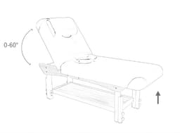 Multifunctional Wooden Spa Wellness Table with Silicone Pillow-3