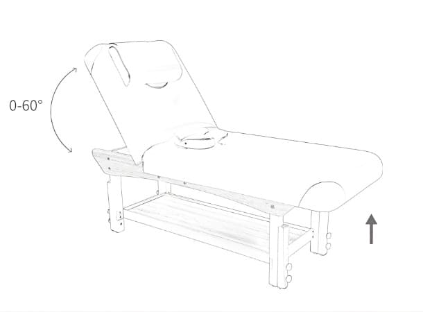 Multifunctional Wooden Spa Wellness Table with Silicone Pillow thumb 3