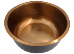 Black Copper Pedicure Bowl for Spas & Salons-0