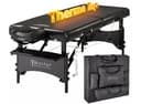 Master GALAXY™ Portable Massage Table – GTT S30", Therma-Top Heating, Memory Foam, Shiatsu Cables, Reiki Panels, Black, 72"x30"-0