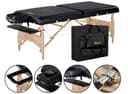 GBR S32" Husky Gibraltar XXL – 32" Extra-Wide Portable Table with 3" Memory Foam, Black PU, Adjustable Height, Supports Up to 1451 kg-1